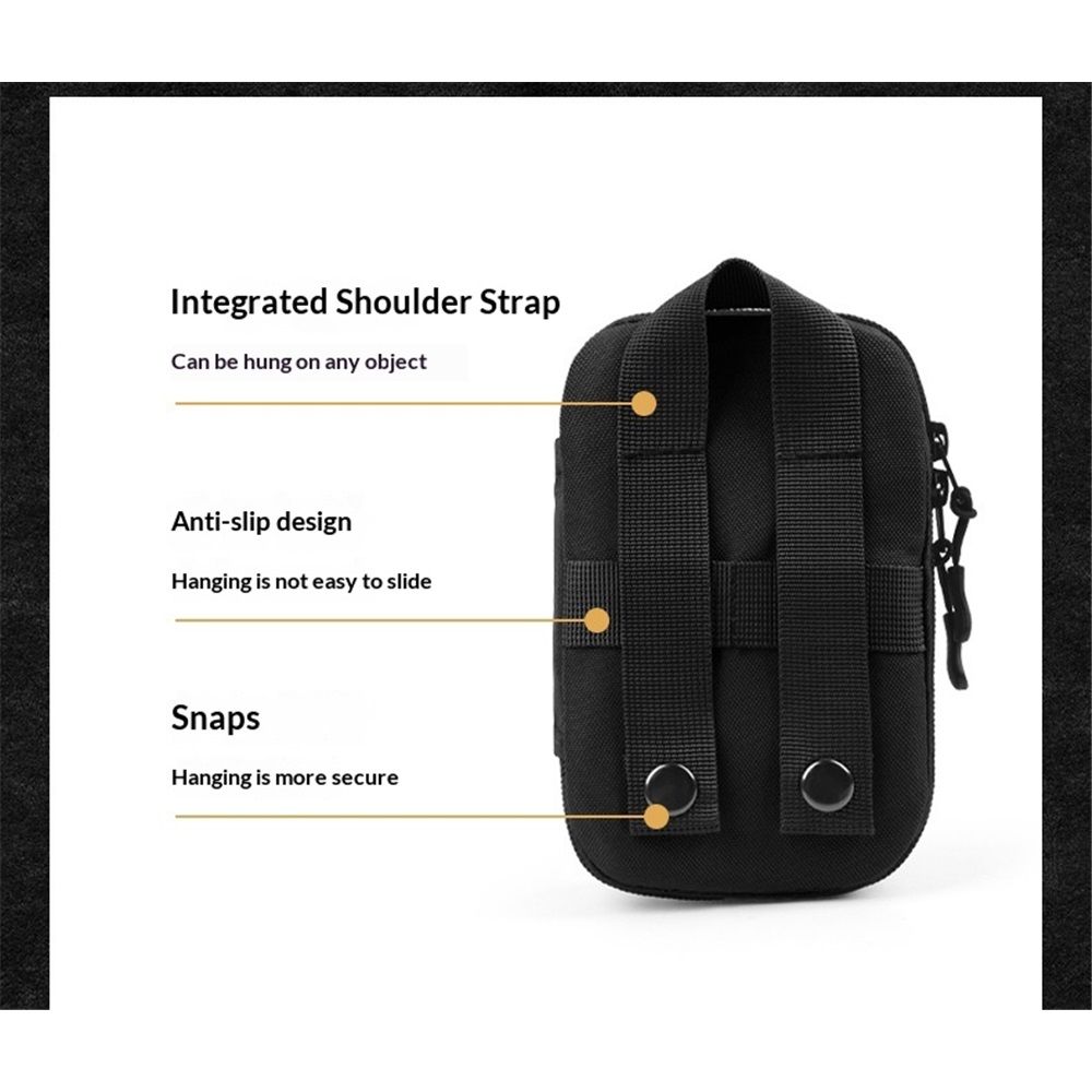 2 pack Dog Treat Pouch Pet Trainning Waist Bag Portable Food Snack Small Item Storage Holder Bag Hook Design Pet Training Reward Pouch Bait Sack Mini Puppy Snack Carrier Container Pockets (BLACK) - Image 5