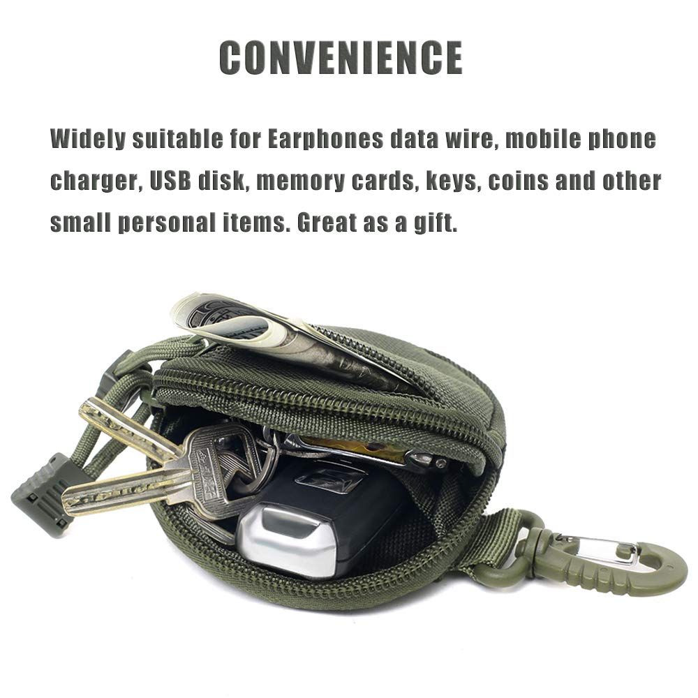 3 pack Small Pouch Accessories, Upgraded Pouches Gear, Bag Case as Coin Purse Keychain, Case Wallet, Wireless Headset Pack - Image 4
