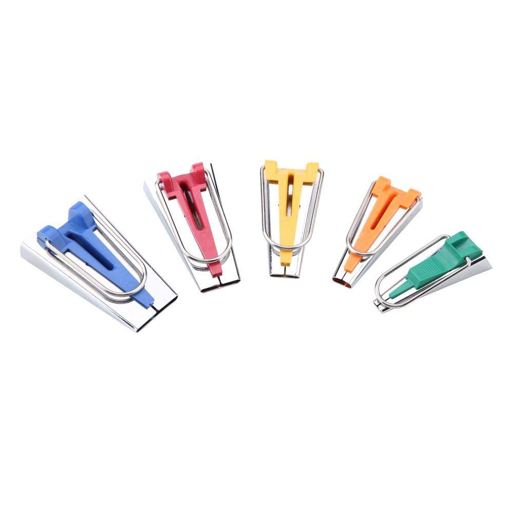 10 pack Bias Tape Makers Set Fabric Tape Maker Tool Set DIY Sewing Quilting Bias Binding Maker 5 size 6MM/9MM/12MM/18MM/25MM - Image 1