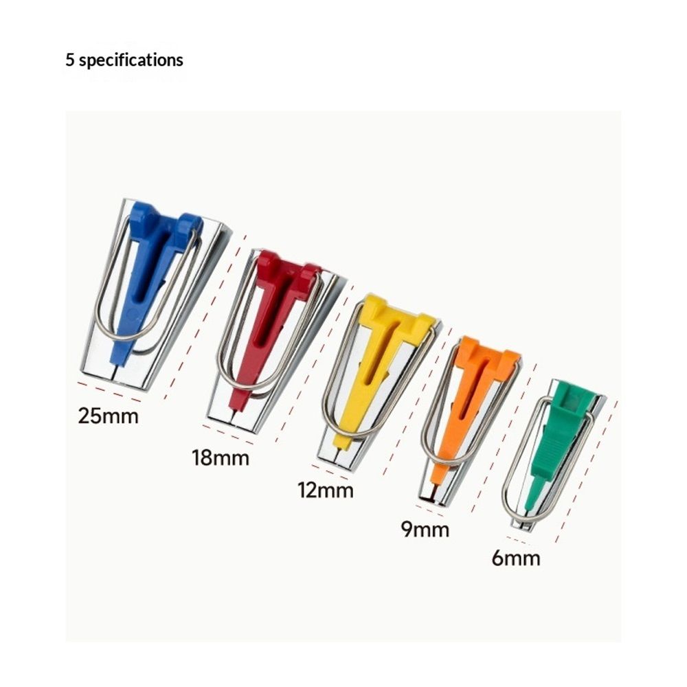 10 pack Bias Tape Makers Set Fabric Tape Maker Tool Set DIY Sewing Quilting Bias Binding Maker 5 size 6MM/9MM/12MM/18MM/25MM - Image 4