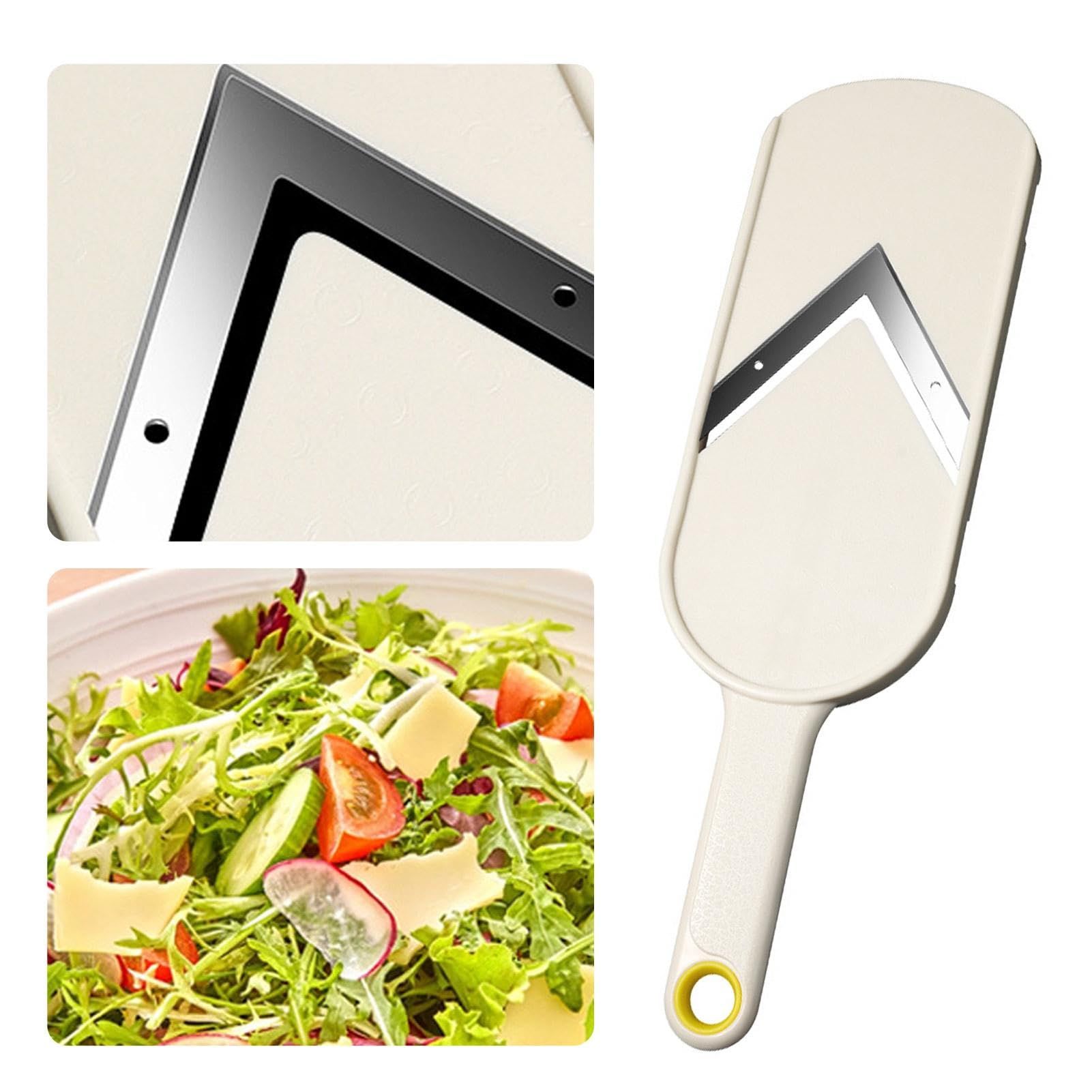 Onion Slicer, Stainless Steel Vegetable Cutter | Salad Grater | Multi-Purpose Chopper For Cabbage Lettuce Onion Vegetable（Salad grater+hand guard (with cleaning brush included)） - Image 3