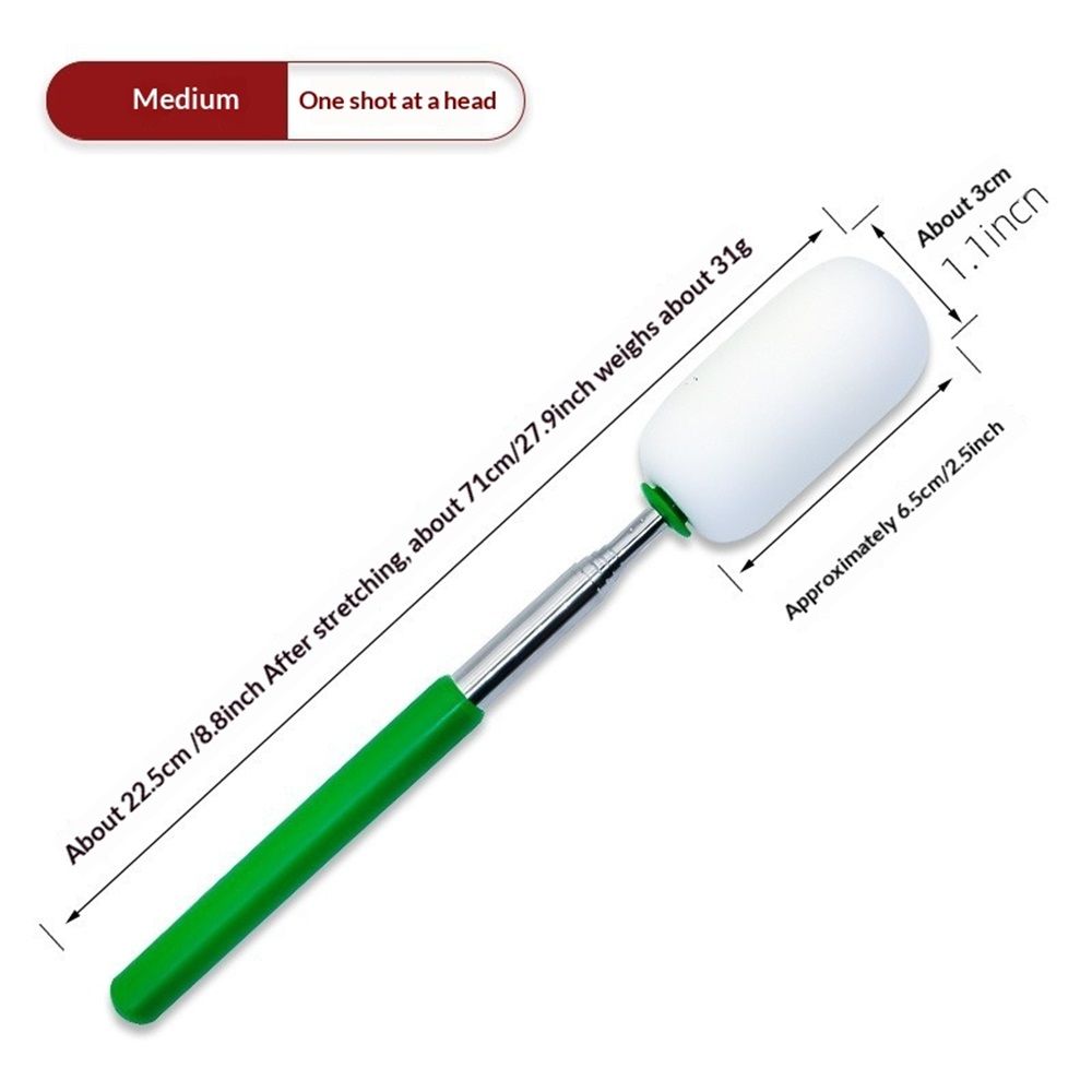 2 pack Telescoping Sponge Pottery, Retractable Clay Tool Sponges on Stick Extend up to 27.9in Telescoping Sponge Sticks for Pottery (Green) - Image 2
