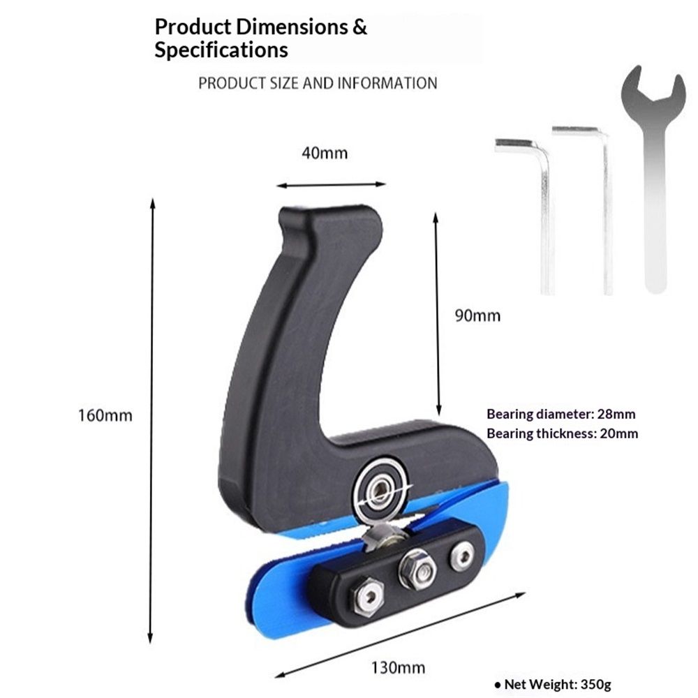 Edge Banding Cutter - Dual Offset Bearings for Precision Trim, Excess Material Cutter for Box/Melamine/Vinyl Laminate - Image 4