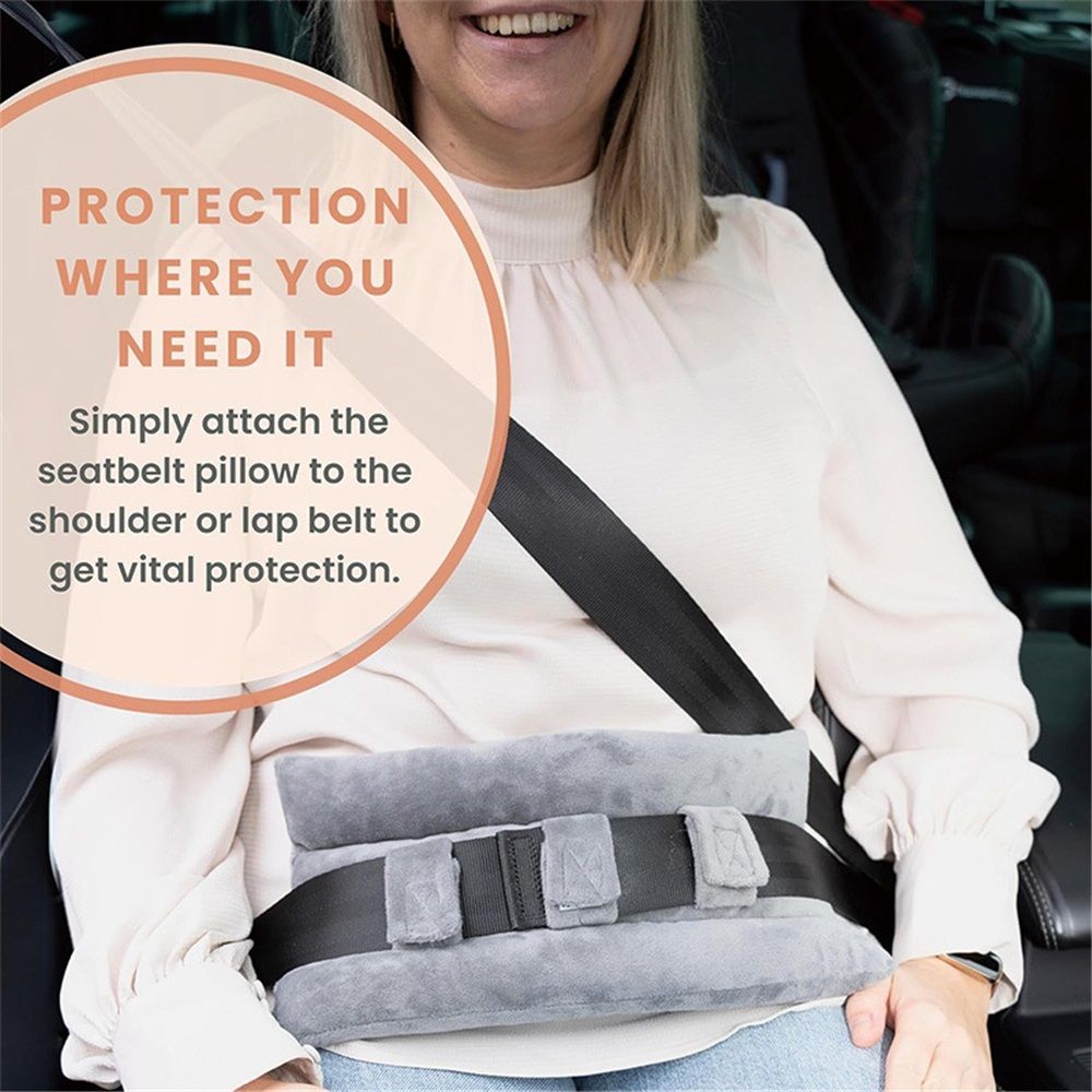 Seat Belt Pillow Post Surgery- Seatbelt Pillows for Post-Surgery, Chemo Port Pillow for Seat Belt, Port Pillows for Chemo Patients Seatbelt, Seatbelt Cushion for Heart Surgery Recovery Gifts - Image 4