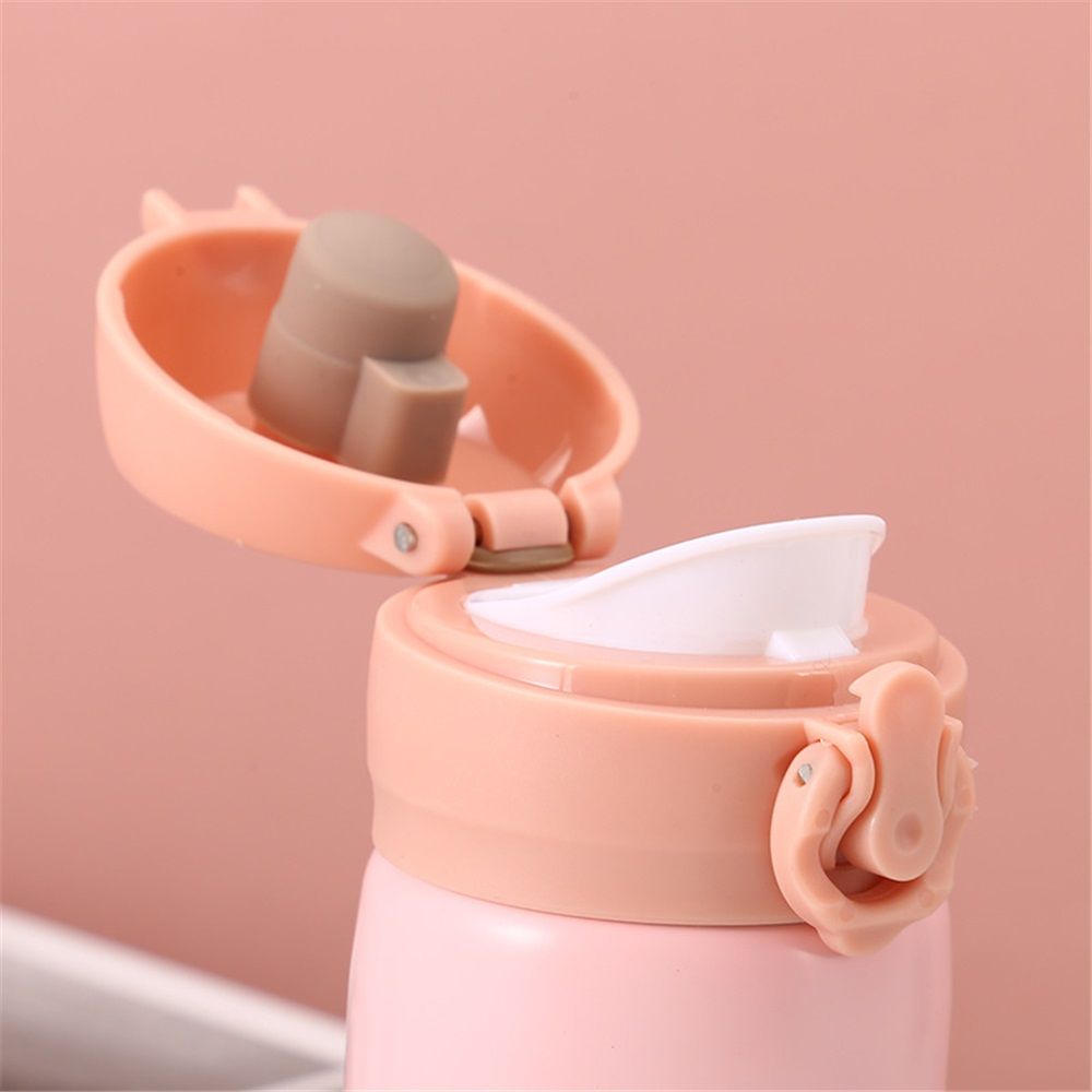 17 oz / 500 ml Insulated Water Bottle, Stainless Steel Thermo Coffee Travel Mug, Thermal Cup with Snap Flip Lid, BPA Free for Hot and Cold Drinking, Pink - Image 3