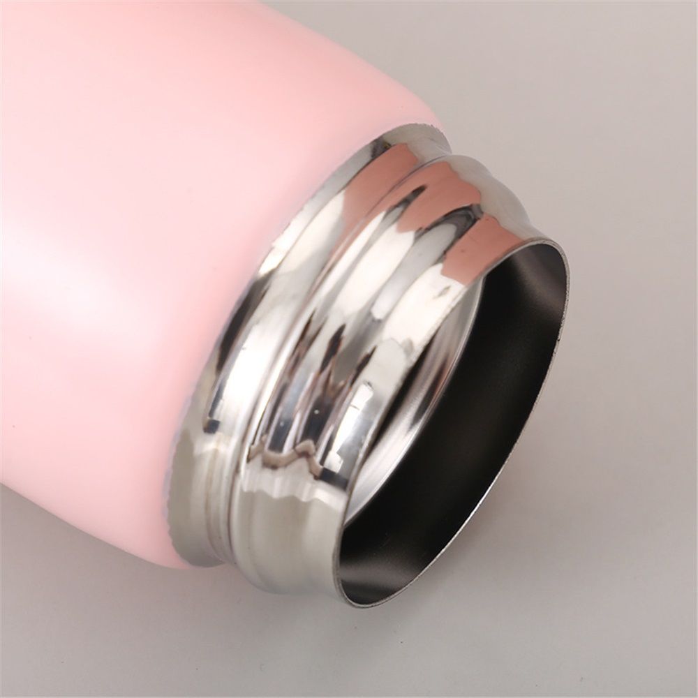 17 oz / 500 ml Insulated Water Bottle, Stainless Steel Thermo Coffee Travel Mug, Thermal Cup with Snap Flip Lid, BPA Free for Hot and Cold Drinking, Pink - Image 4