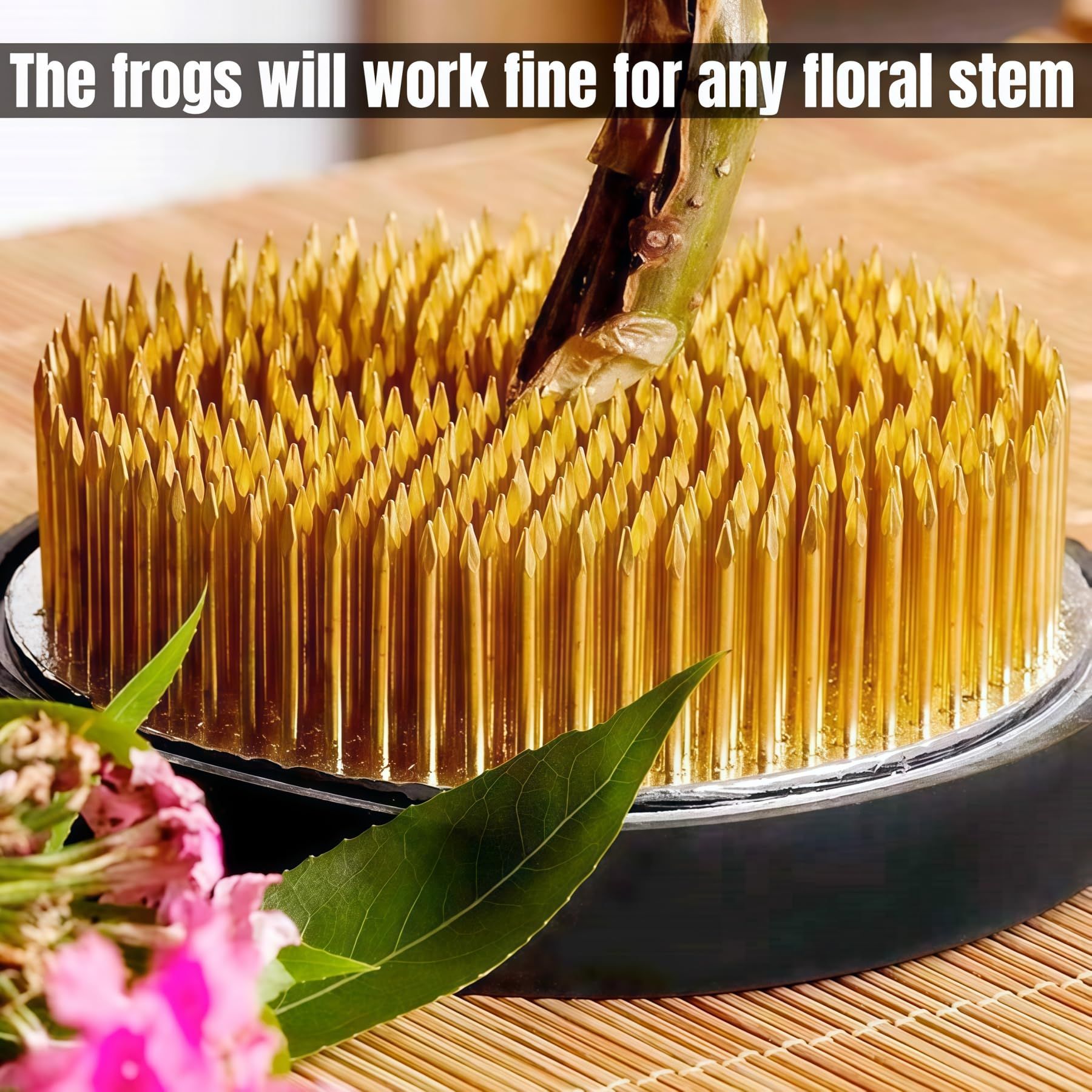 80mm Flower Frog Large Floral Frog Flower Arrangements Supplies Ikebana with Rubber Base (3.15inch) - Image 3