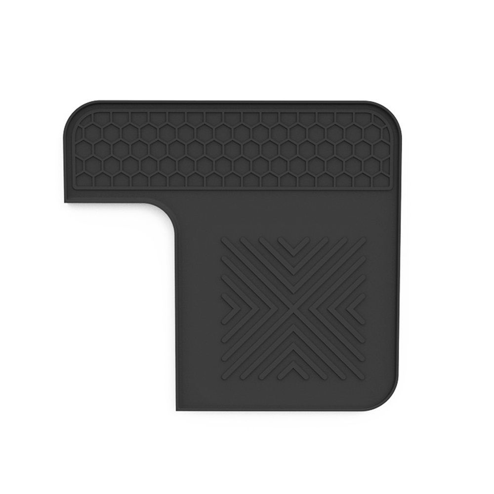 Top Mat Cafe Espresso Machine – Protect Top Surface Food Grade Silicone Tamping Mat for Cafe Accessories – Waterproof Non-Slip Espresso Tamper Mat Black - Image 1