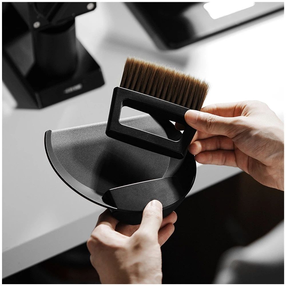 Small Coffee Brush, Hand Broom and Dustpan Set, Magnetic Small Brush and Dustpan Set Soft Bristles, Dust Pan Brush for Home Kitchen Coffee Counter Office - Image 4