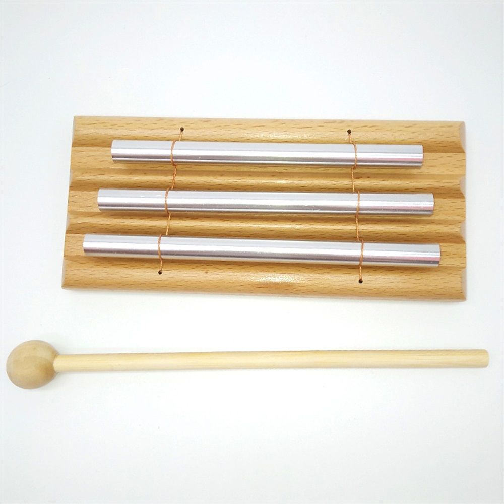 Three Tone Chime For Mindfulness Meditation, Relaxation, Stress & Anxiety Relief, Chakra Healing, Yoga, Teachers' Classroom Chime - Image 1