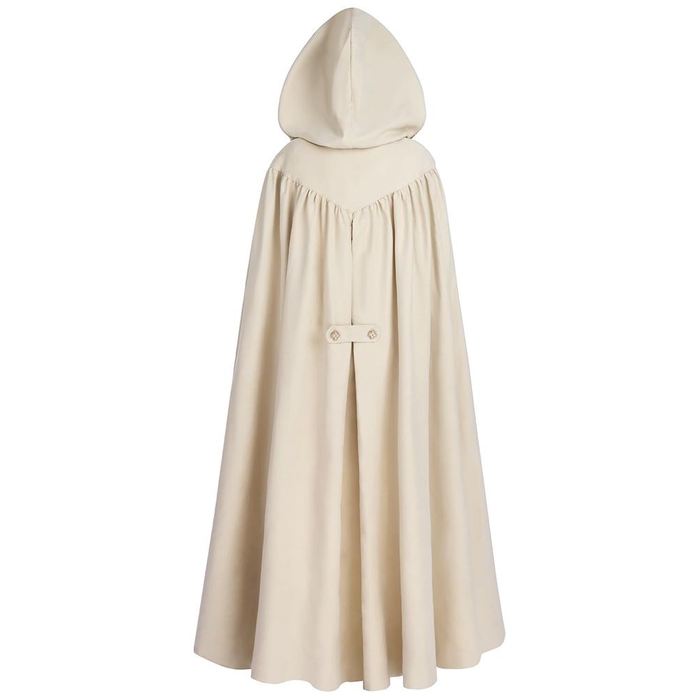 Cloak with Hood Women Renaissance Hooded Medieval Cloak Witch Robe Cape Hooded Cape Bridal Cloak Poncho Full Length - Image 2