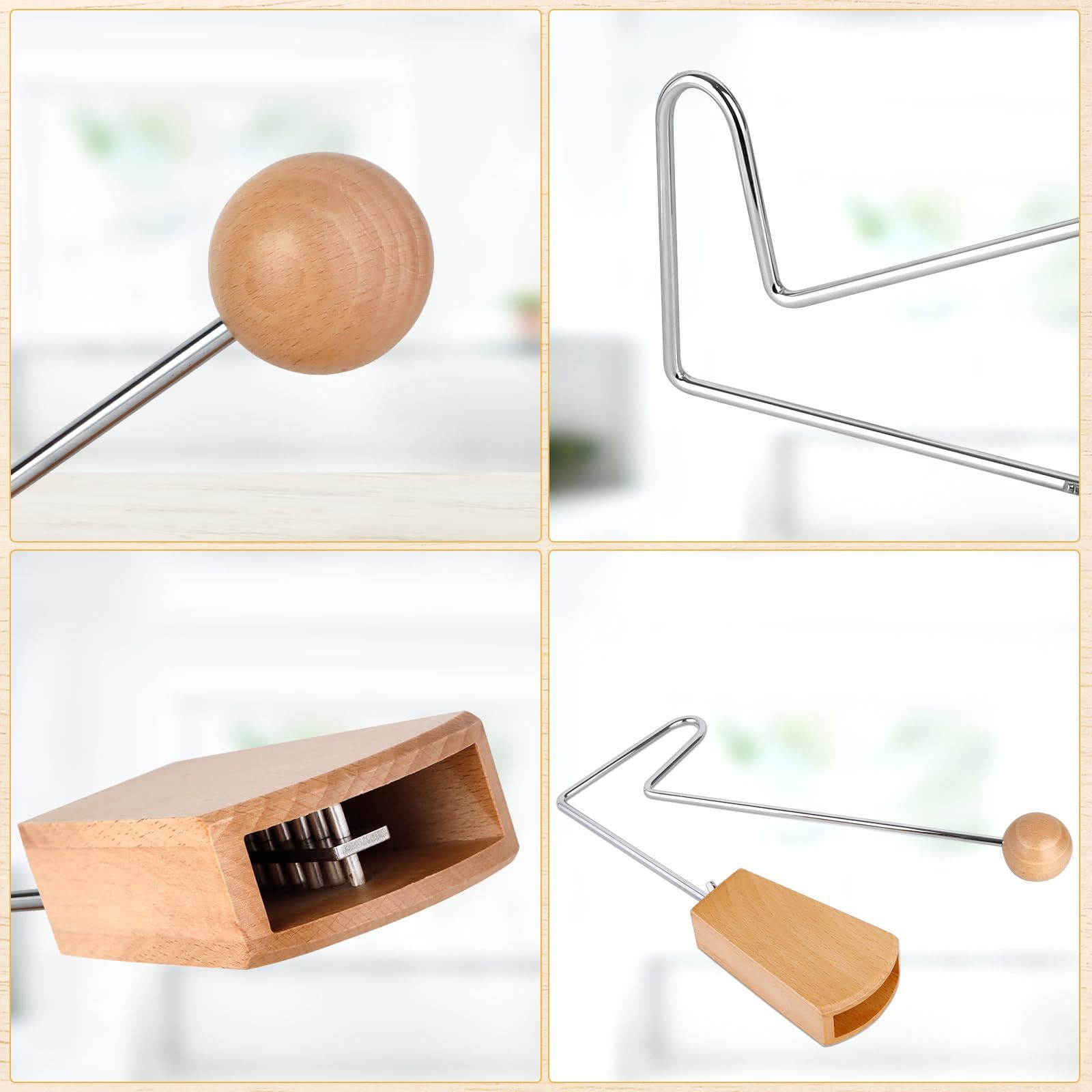 Percussion Instrument, Latin Hand Percussion Instrument, Easy to Use Handheld Rattling Sound Effect for Musicians, Bands, and Studios - Image 3