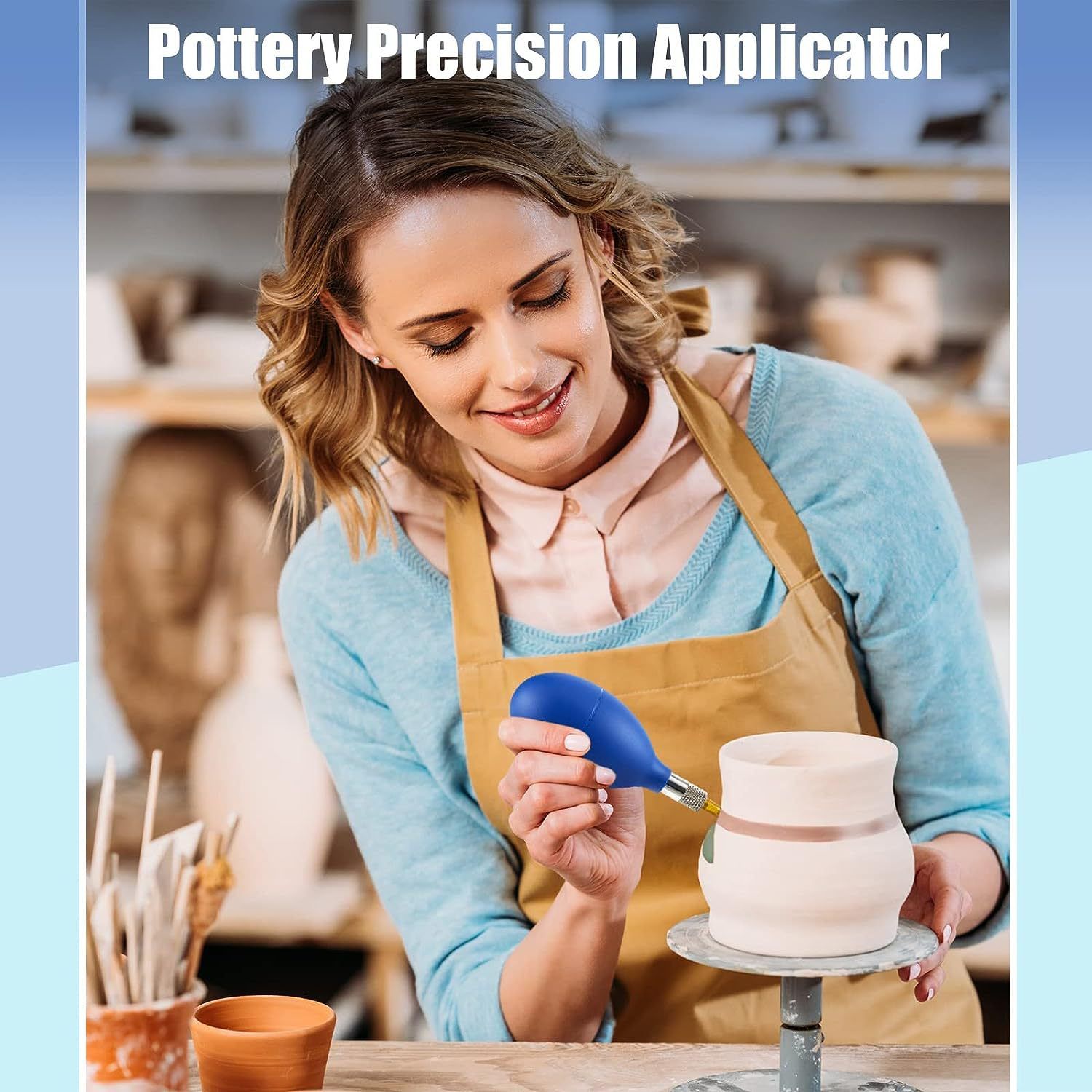 108 Pcs Pottery Tools Supplies Ceramic Precision Applicator, Precision Tips Applicator for Ceramic Bottles Glaze Clay Tools Set, Slip Trailing Pottery Glaze Squeeze Bottle - Image 4
