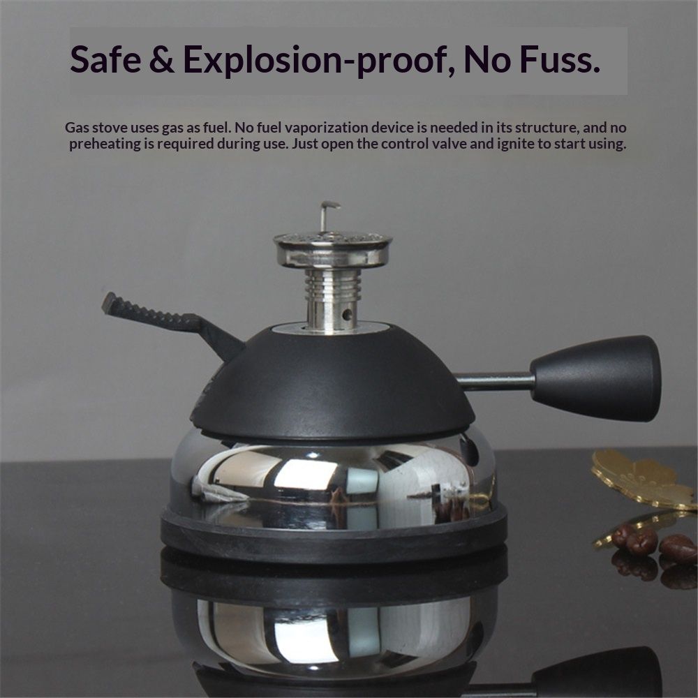 Butane Mini Burner for Tabletop Coffee Siphon Syphon Ceramic Windproof Torch Head Portable Cooking Stove Espresso Maker - Image 2
