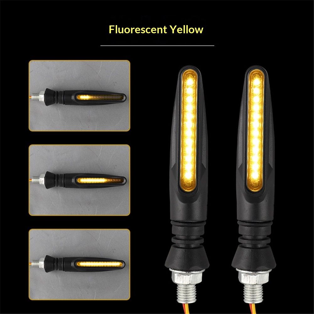 4PCS Motorcycle Indicators - Flowing Turn Signal Lights, Daytime Running and Brake Lights - 12V LED Amber White Red for Motorbike - Image 4
