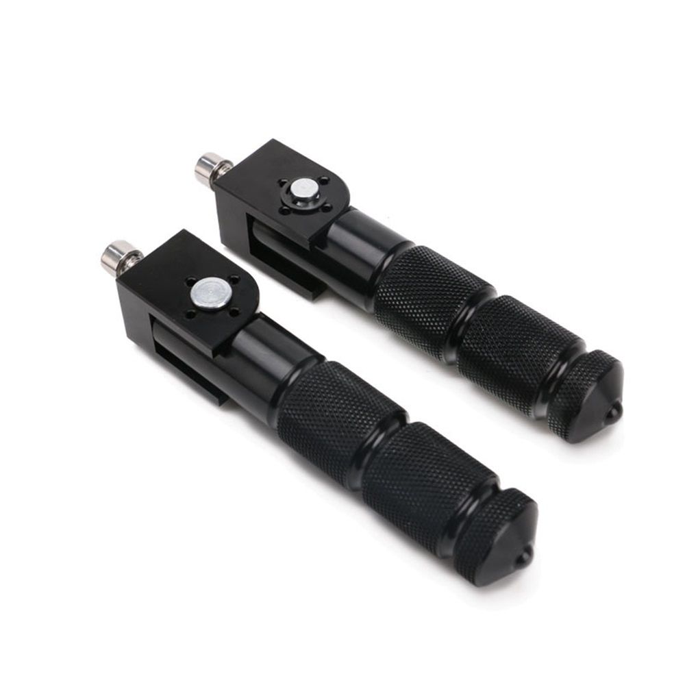Black CNC Folding Motorcycle Bicycle Foot Pegs Rear Footrest Peg Footpeg For Mini Bike Parts Motorcycle Pegs - Image 1
