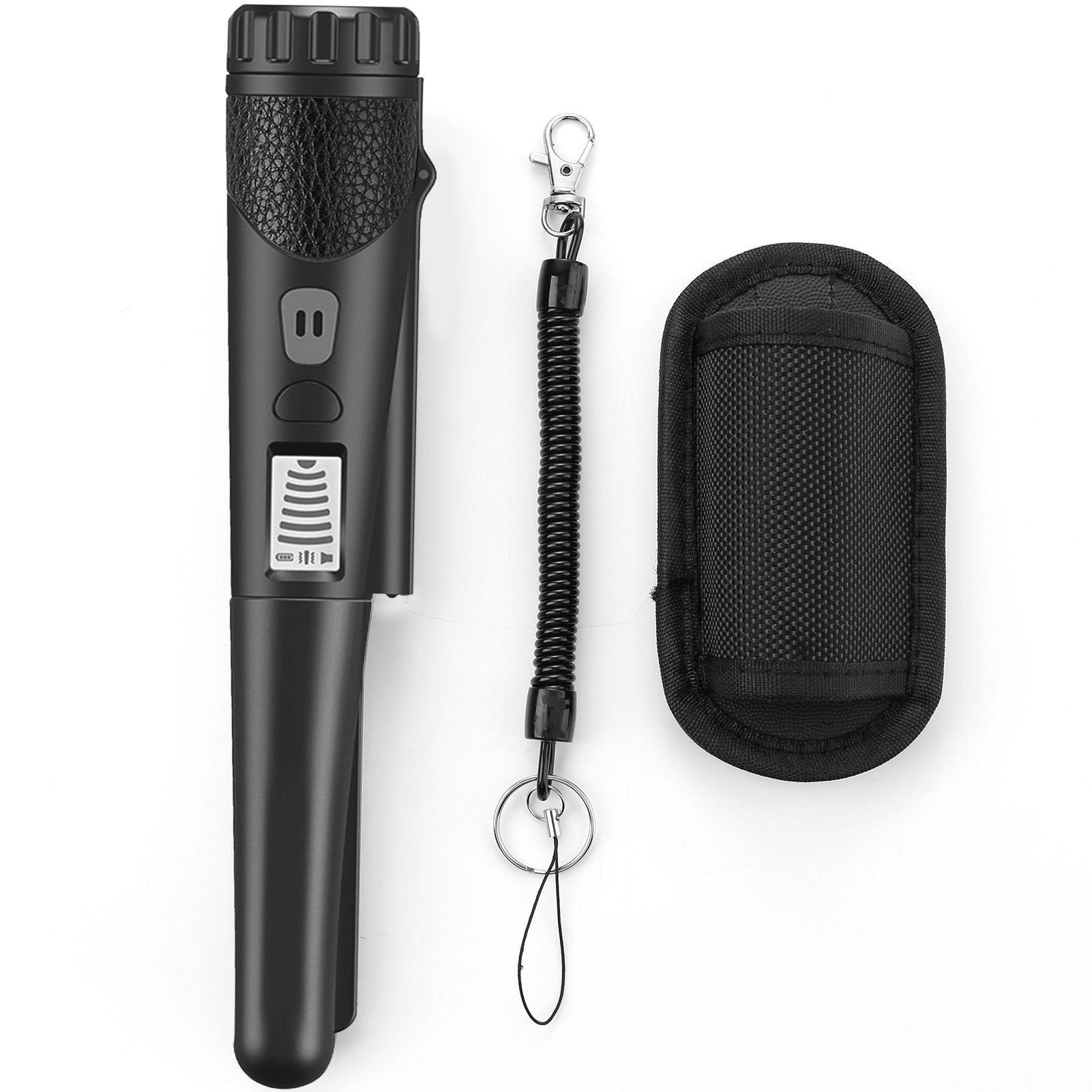 Handheld Metal Detector Positioning Rod Detector Metal Pinpointing Pinpointer Pin Pointer Waterproof Metal Gold Detector Tester  LCD black - Image 1