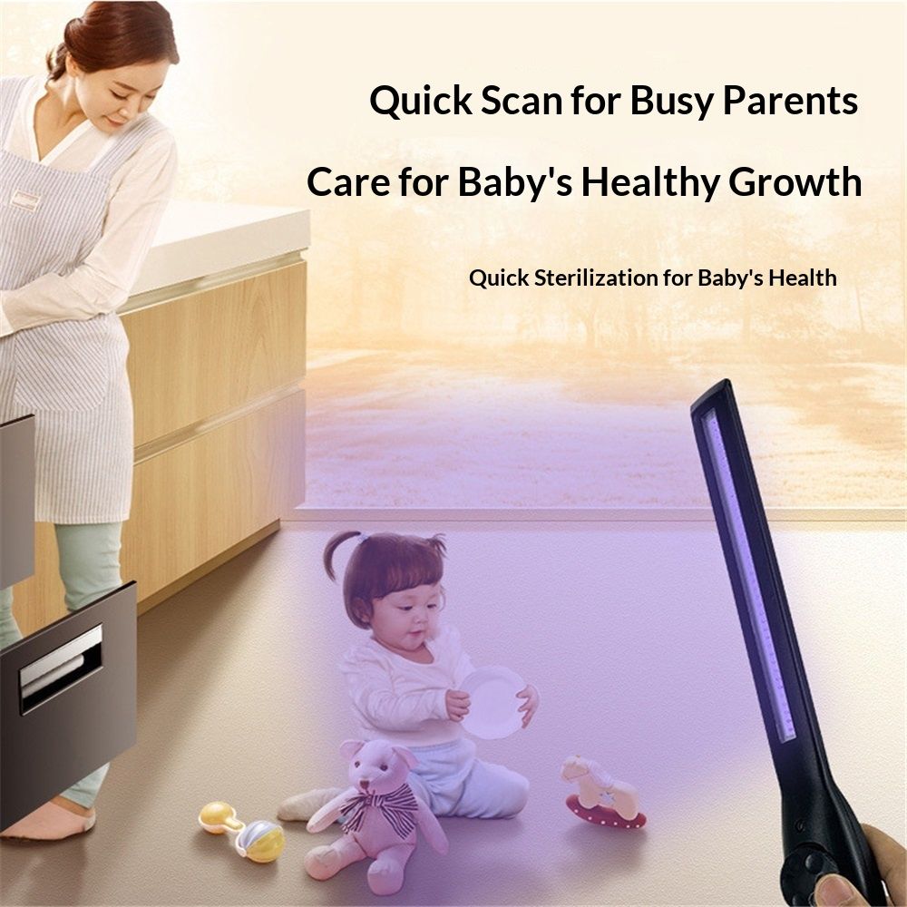 UV Light Sanitizer, Portable UV Light Disinfection Lamp USB Rechargeable Ultraviolet Light Sanitizer for Home Hotel Travel Car Kills of Germs Viruses & Bacteria UV Light Sanitizer Wand 1 Pack - Image 3