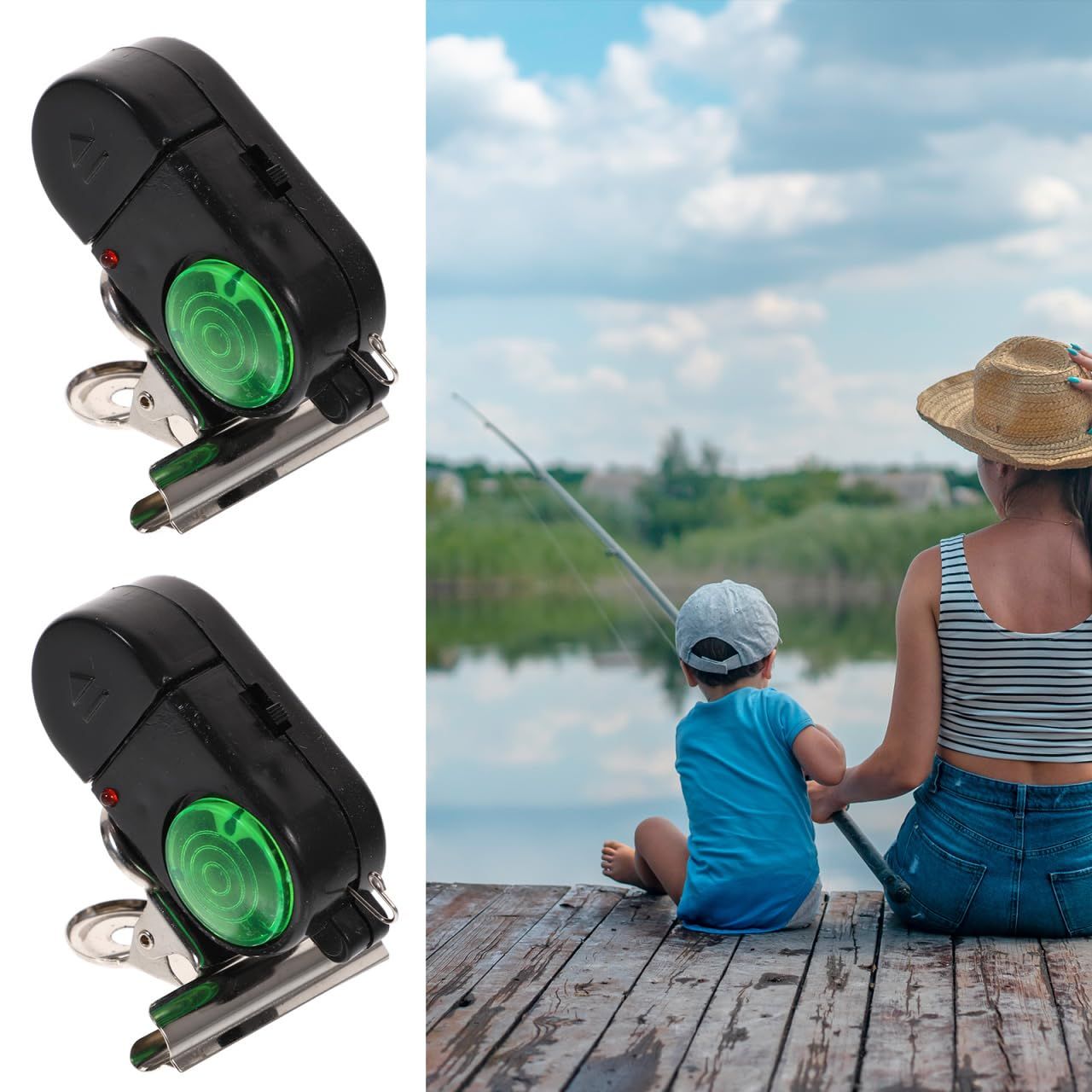 4PCS Fish Alarm Bite Indicator Sound LED Fishing Alarm Waterproof Battery Powered Clip on Fishing Rod Night Fishing Supplies - Image 4