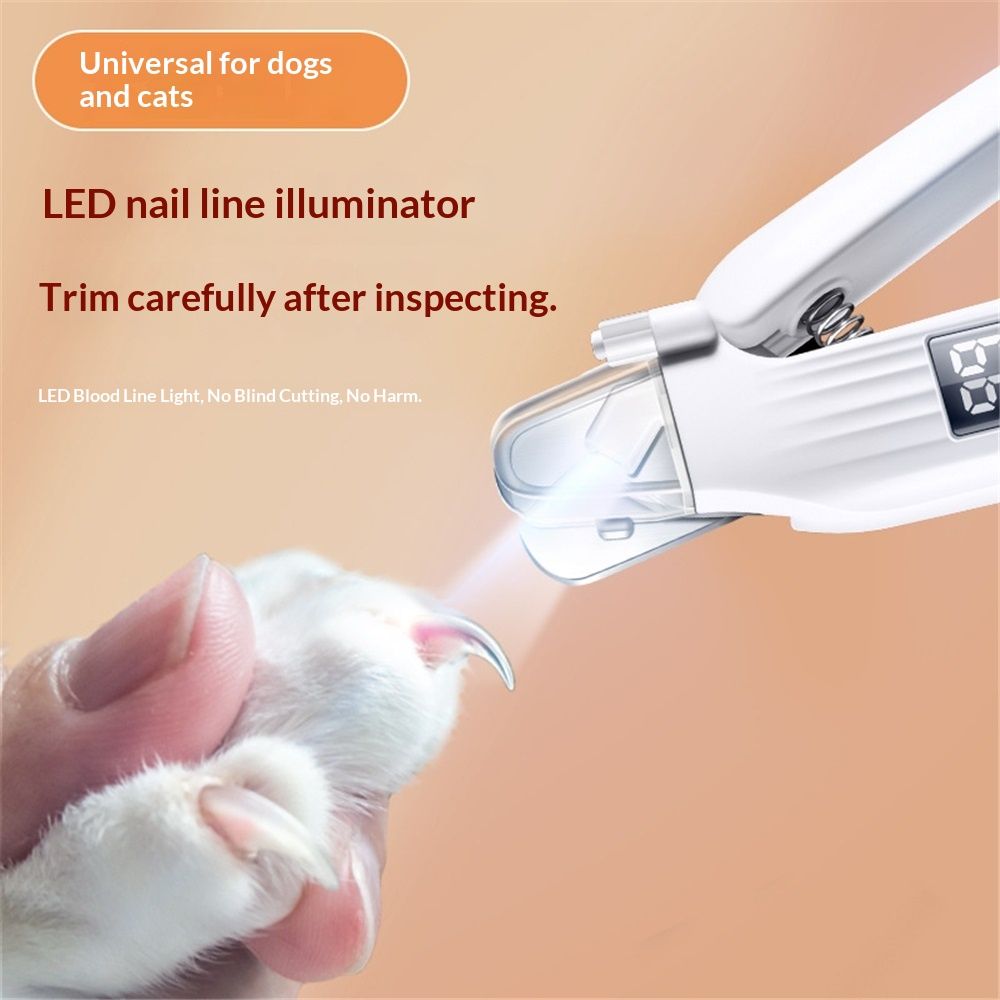 Dog Nail Trimmers & Dog Nail Grinder with 2 LED Lights, USB Rechargeable, Cat Nail Clipper with Splash Guard, and Multiple Grinding Methods for Small, Medium, and Large Dogs & Cats - Image 2