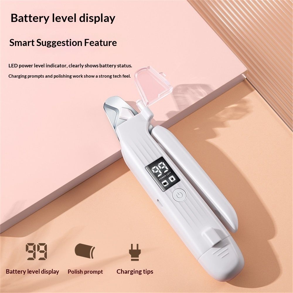 Dog Nail Trimmers & Dog Nail Grinder with 2 LED Lights, USB Rechargeable, Cat Nail Clipper with Splash Guard, and Multiple Grinding Methods for Small, Medium, and Large Dogs & Cats - Image 3