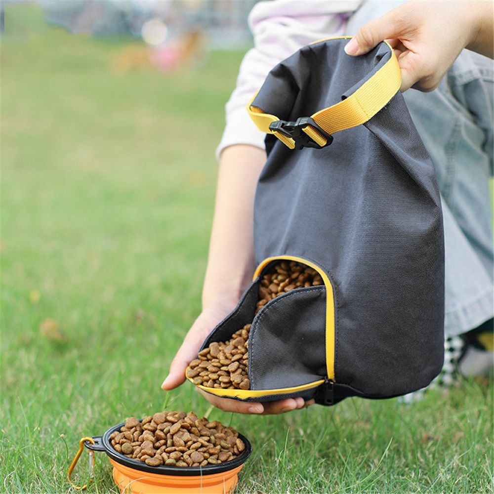 Pet Food Storage Bag,Dog Food Travel Bag Dog Travel Waterproof Kibble Storage Container(Blue Small) - Image 5