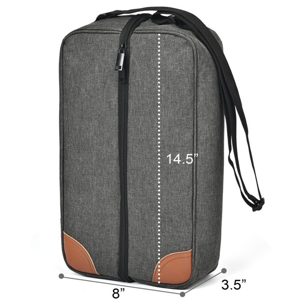 Insulated Wine Tote Bag With Stainless Wine Glasses.  For Boating Travel. Wine Cooler Bag For Beach. Portable Wine Carrier & Tumblers For Picnic. Outdoor Wine Lovers Gift - Image 2
