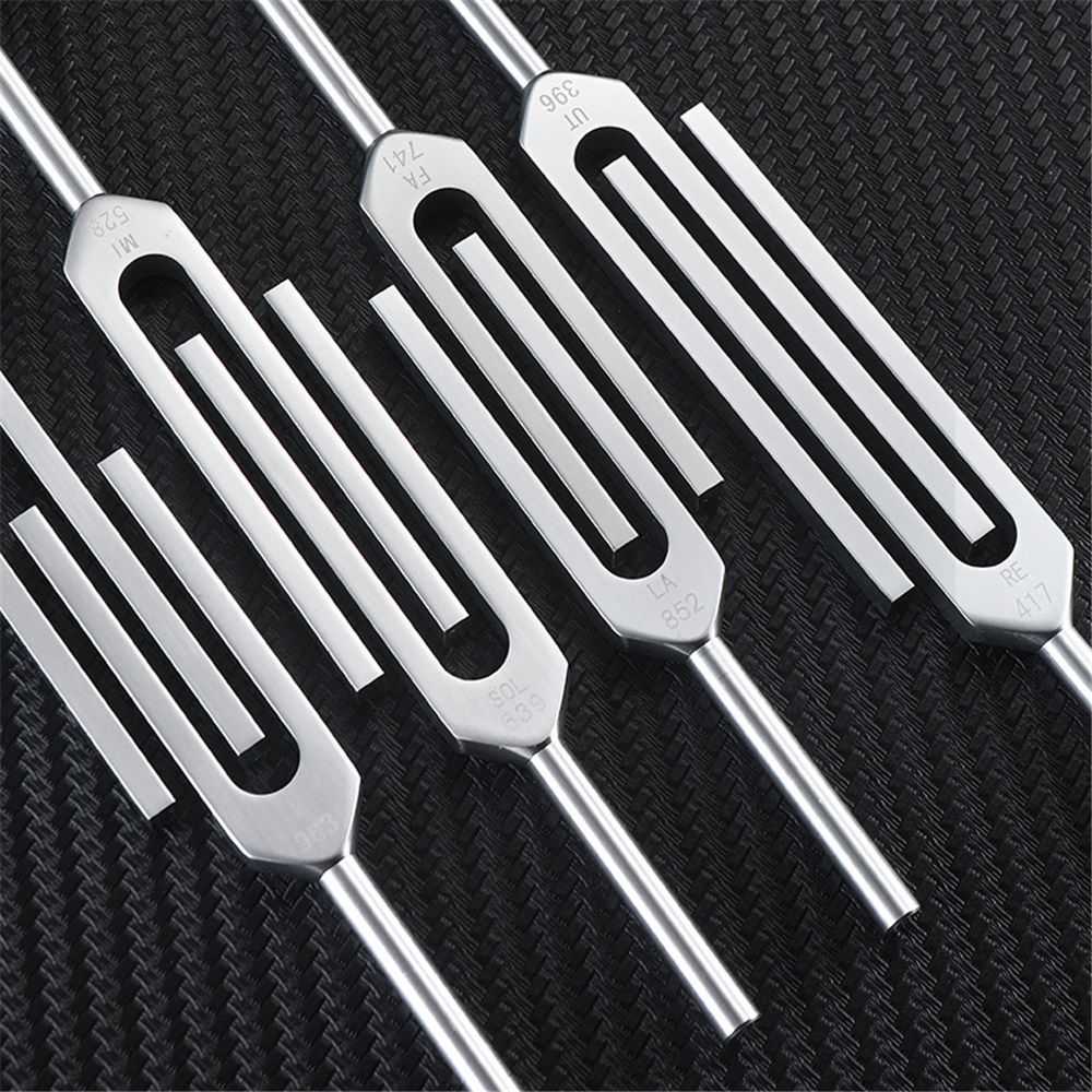Tuning Fork Set - 9 Tuning Forks Perfect for Healing, Chakra, Sound Therapy, Keep Body, Mind and Spirit in Perfect Harmony.(174 Hz, 285 Hz, 396 Hz, 417 Hz, 528 Hz, 639 Hz etc) - Image 2