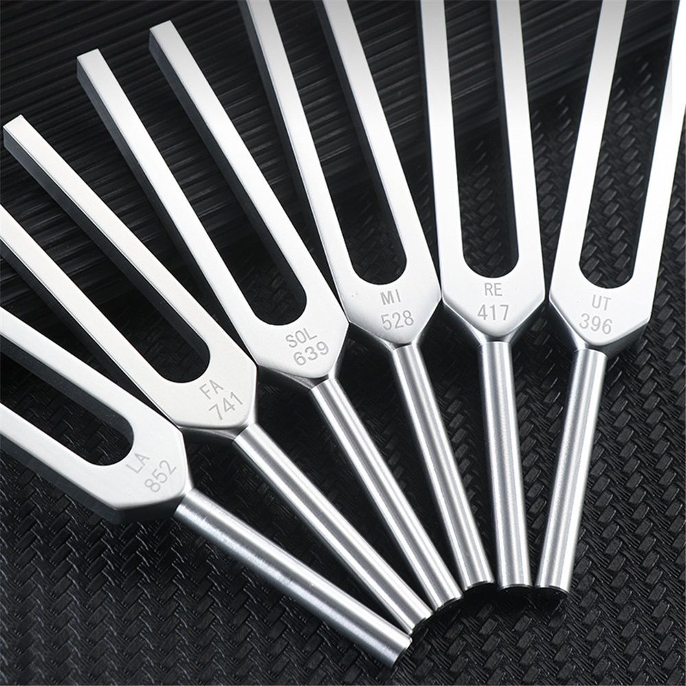 Tuning Fork Set - 9 Tuning Forks Perfect for Healing, Chakra, Sound Therapy, Keep Body, Mind and Spirit in Perfect Harmony.(174 Hz, 285 Hz, 396 Hz, 417 Hz, 528 Hz, 639 Hz etc) - Image 3