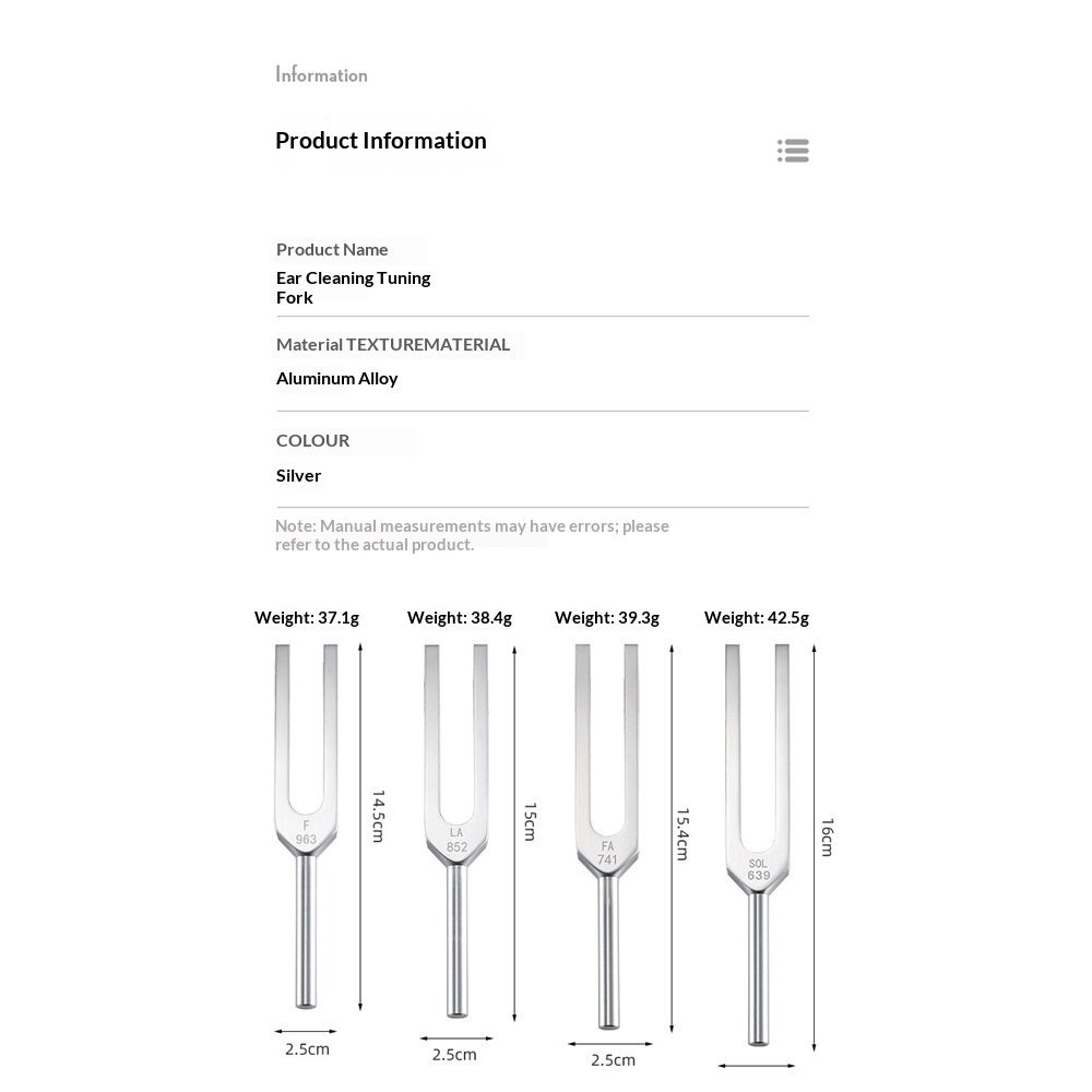 Tuning Fork Set - 9 Tuning Forks Perfect for Healing, Chakra, Sound Therapy, Keep Body, Mind and Spirit in Perfect Harmony.(174 Hz, 285 Hz, 396 Hz, 417 Hz, 528 Hz, 639 Hz etc) - Image 4