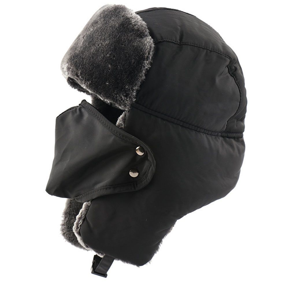 Winter Hats for Women Men Trapper Hat with Ear Flaps Warm Fur Fuzzy Hats for Cold Weather Trapper Hat Ear Flaps - Image 2