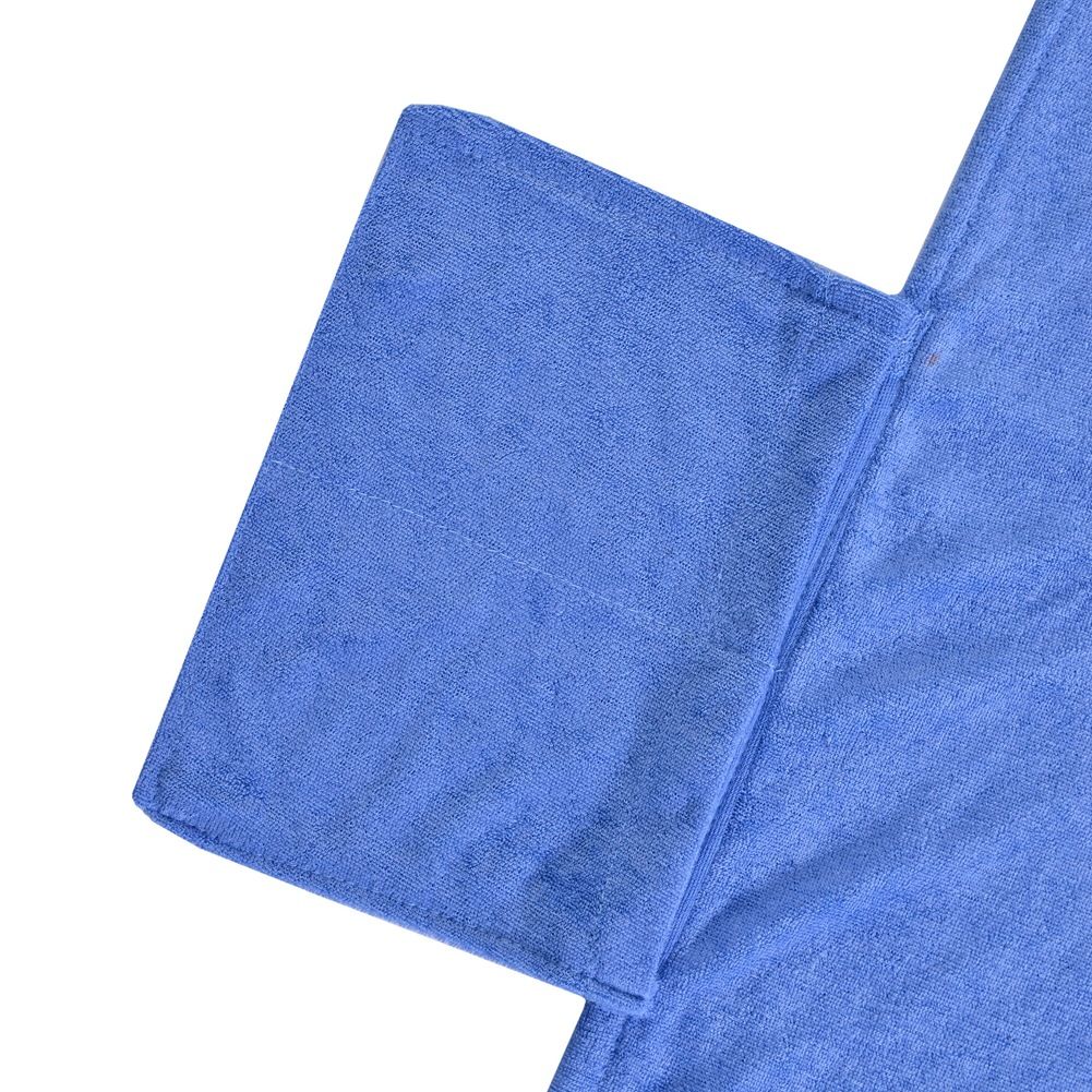 Double Layer Chaise Lounge Pool Chair Cover Beach Towel Fitted Elastic Pocket Won't Slide 85
