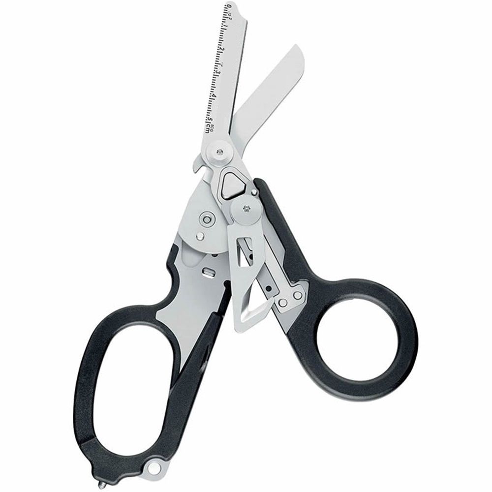 6 in 1 Multifunctional Trauma Shears Foldable with Strap Cutter | Heavy Duty Stainless Steel Emergency Response Shears | Survival Shears With Holster | Medical  shears | Black - Image 2