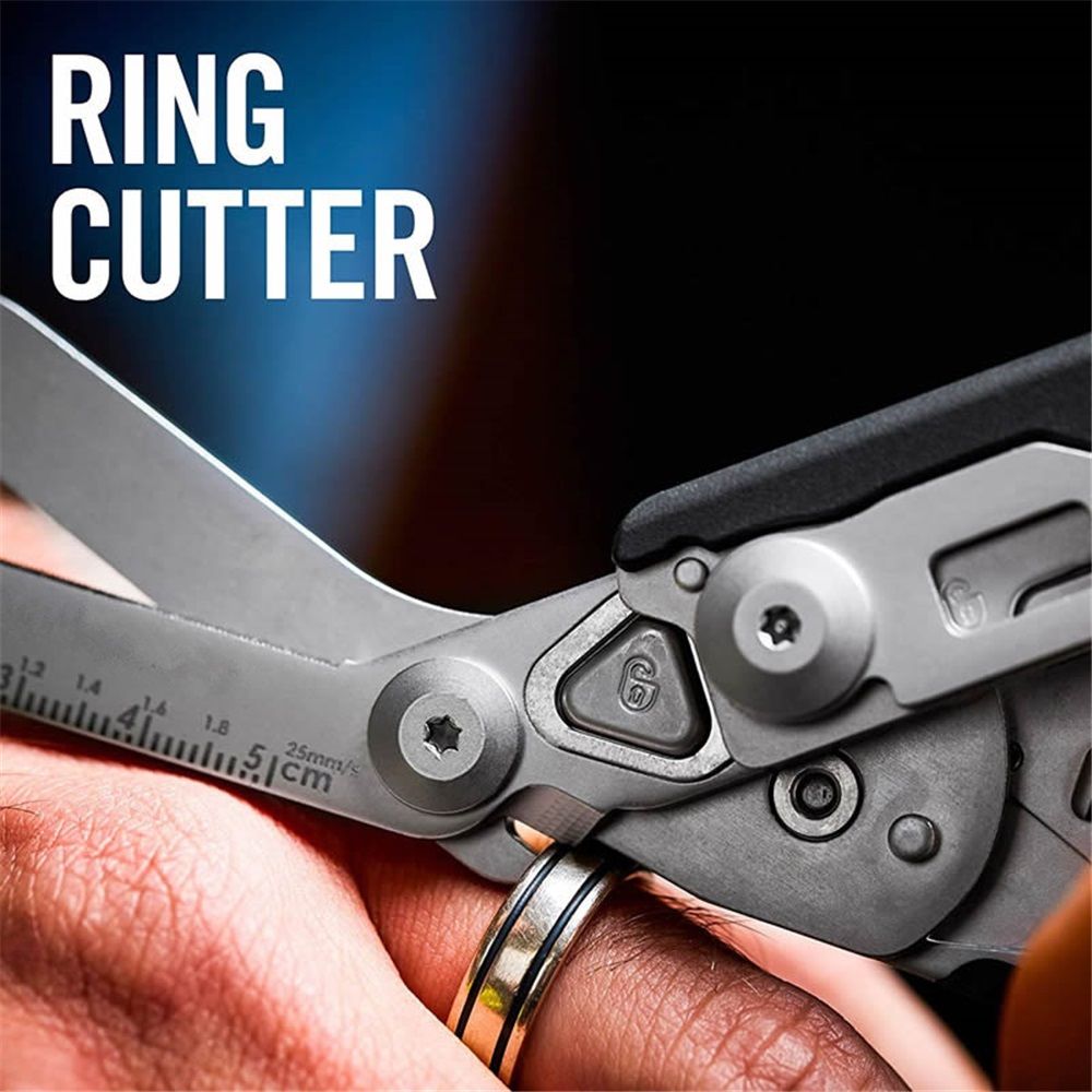 6 in 1 Multifunctional Trauma Shears Foldable with Strap Cutter | Heavy Duty Stainless Steel Emergency Response Shears | Survival Shears With Holster | Medical  shears | Black - Image 4