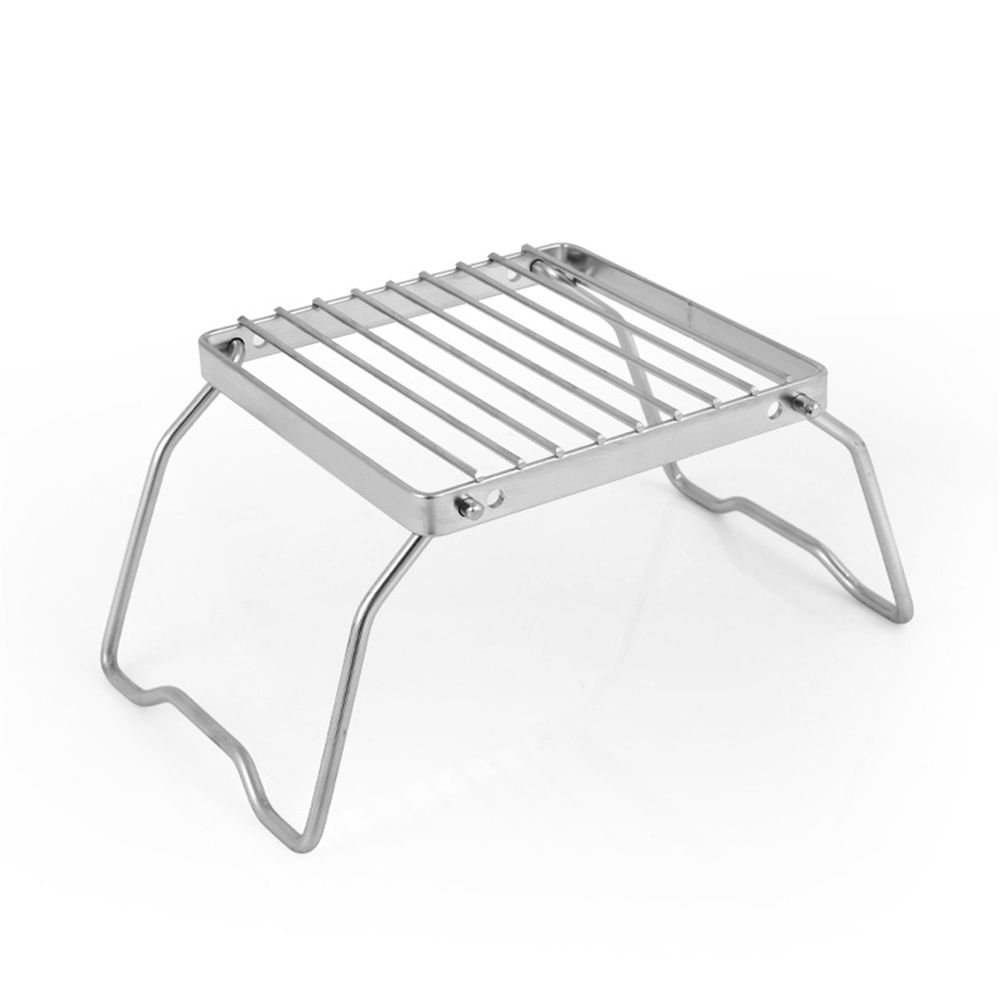 Portable Folding Camping Campfire Grill over Fire Split Stoves 304 Stainless Steel (Grid wire） - Image 1