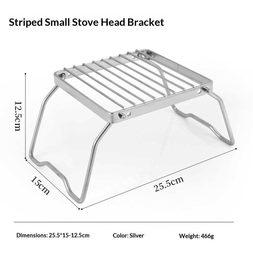 Portable Folding Camping Campfire Grill over Fire Split Stoves 304 Stainless Steel (Grid wire） - Image 2