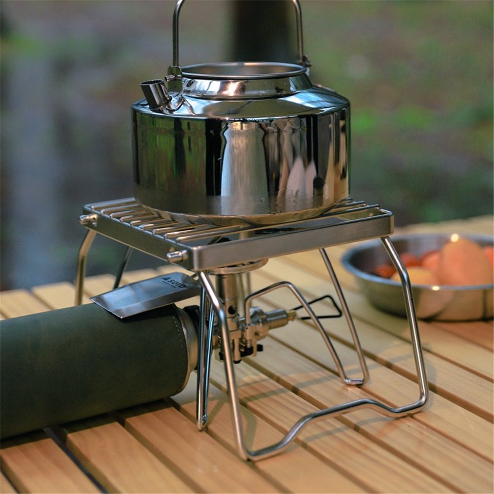 Portable Folding Camping Campfire Grill over Fire Split Stoves 304 Stainless Steel (Grid wire） - Image 4