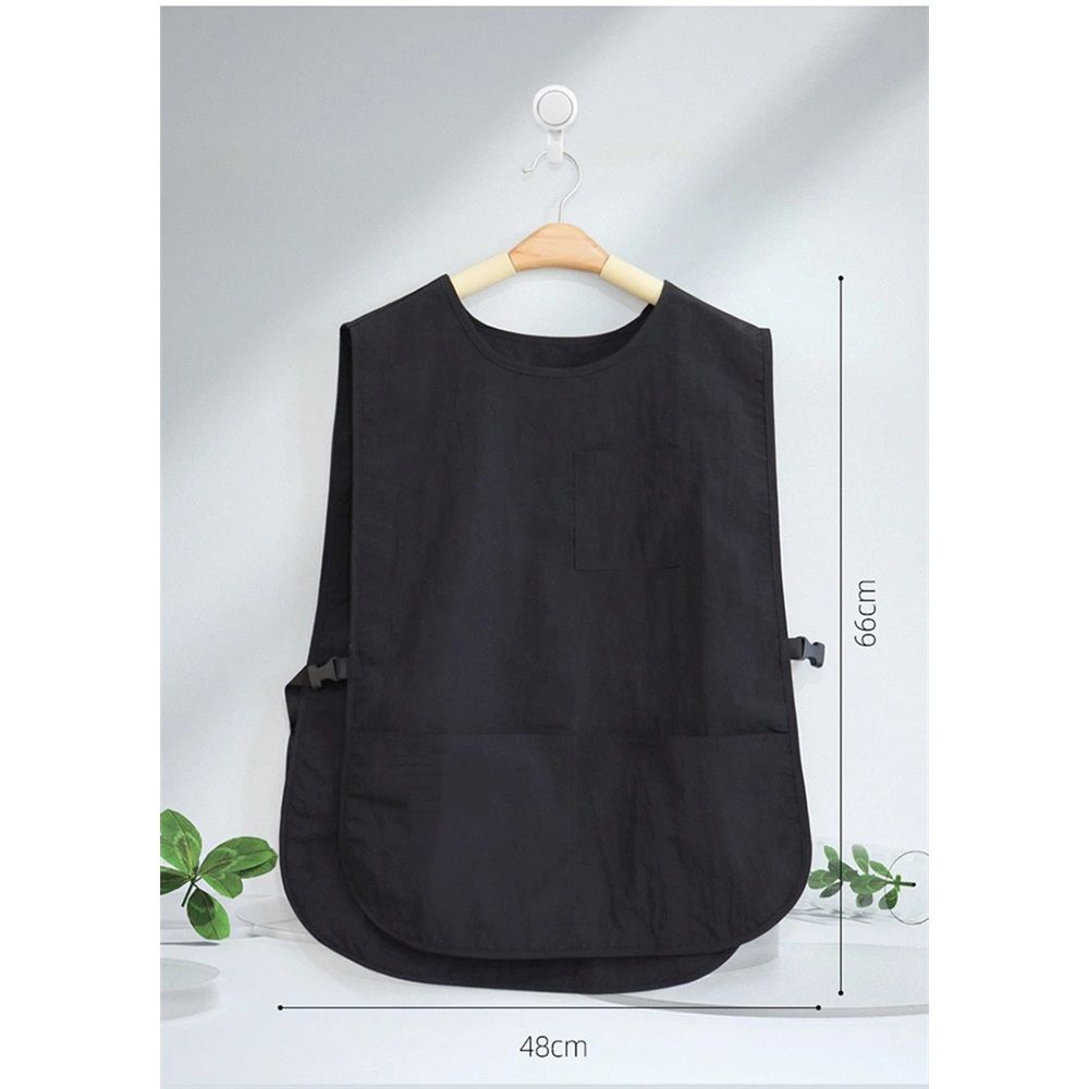 Waterproof Apron for Women with Pockets Barber Smock Buckle Design Hair Stylist Apron for Kitchen Garden Men - Image 5