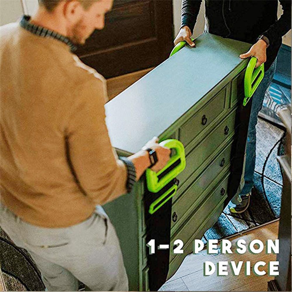 Adjustable Lifting Moving Straps - 2 Pack Furniture Moving Straps for Furniture, Boxes, Mattress, Construction Materials and Heavy, Supports Up to 220 Lbs - Image 2