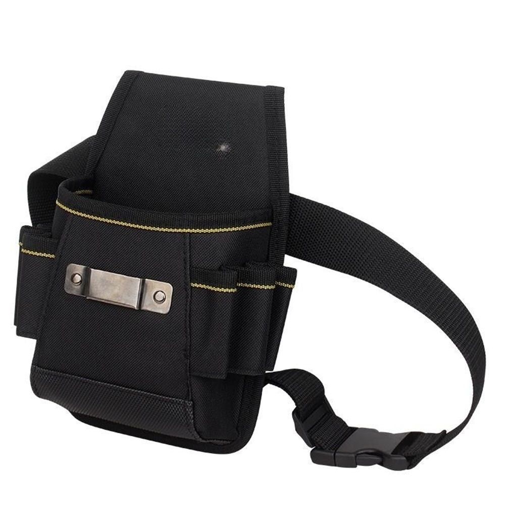 Tool Belt Pouch,with Adjustable Belt, Multiple Storage for Technician for Electrician Tools (Black,noiy bag) - Image 1