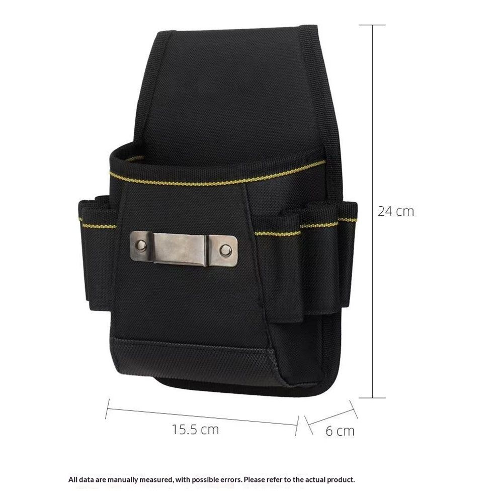 Tool Belt Pouch,with Adjustable Belt, Multiple Storage for Technician for Electrician Tools (Black,noiy bag) - Image 5