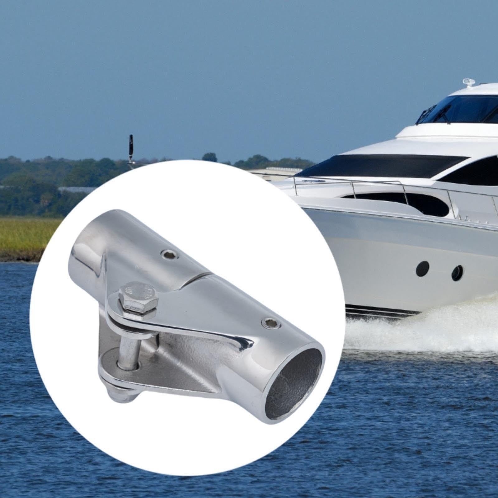 25mm Marine Boat Stainless Steel Folding Swivel Coupling Tube Pipe Connector Fitting Boat Hardware Boat Pipe Connector - Image 5