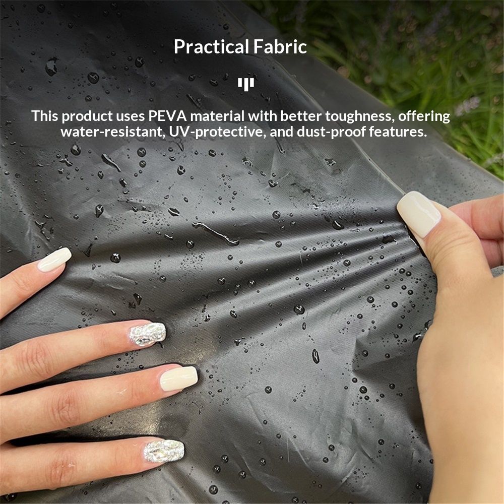 Bike Bicycle Cover Waterproof Dustproof- Bike Cover for 1 Bikes, Indoor and Outdoor Use, Bike Cover Rain Sun UV Wind Snow Proof Resistant (Black 350g) - Image 2