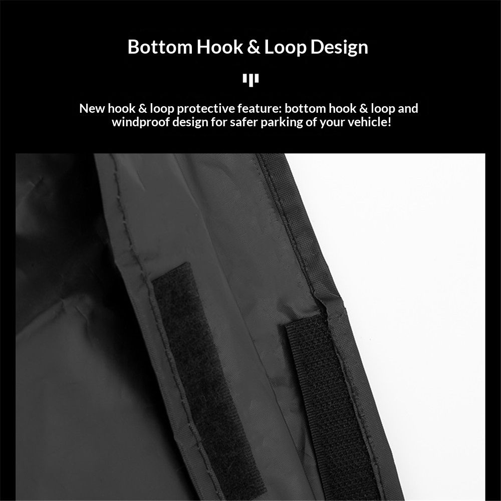 Bike Bicycle Cover Waterproof Dustproof- Bike Cover for 1 Bikes, Indoor and Outdoor Use, Bike Cover Rain Sun UV Wind Snow Proof Resistant (Black 350g) - Image 4