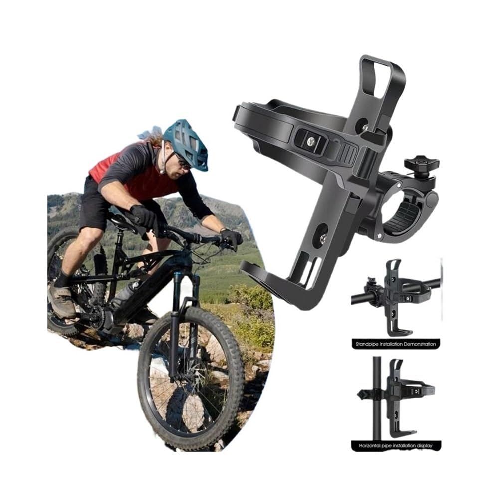 Bike Water Bottle Holder 360 Degrees Rotation Black Cup Holder Drinking Bottle Holder Fit Bike Electric Scooter Mountain Bike - Image 3