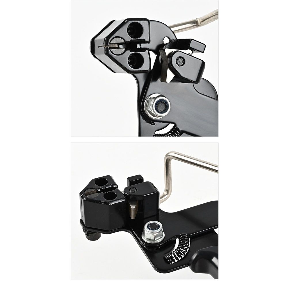 Zip Tie Tool, Heavy Duty Zip Tie Cutter, Fasten and Cut Stainless Steel Cable Ties, for Outdoor Chain Link Fence Ties, Exhaust Pipe and Cables, Black One-handed operation - Image 4
