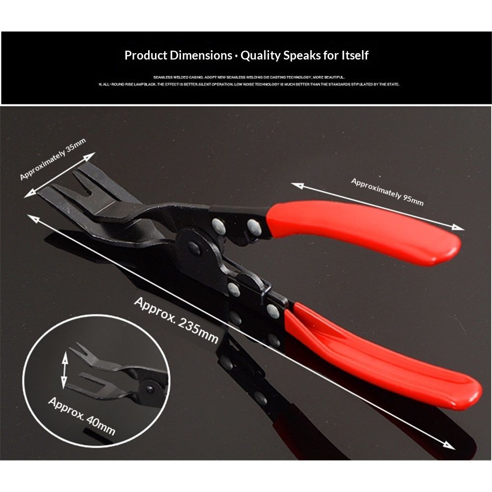 Car Clip Pliers Tool Universal Auto Door Car Upholstery Trim Clip Removal Plier Panel Clip Pliers Set Fastener Remover - Prevents Damage to Trim and Fasteners - Image 5