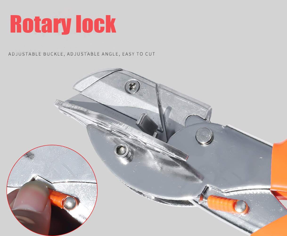 Angle Mitre Shear Cutter - Multifunctional Tool for Angular Cutting of Plastic, PVC, and Molding Trim Adjustable at 45 To 135 Degree - Image 2