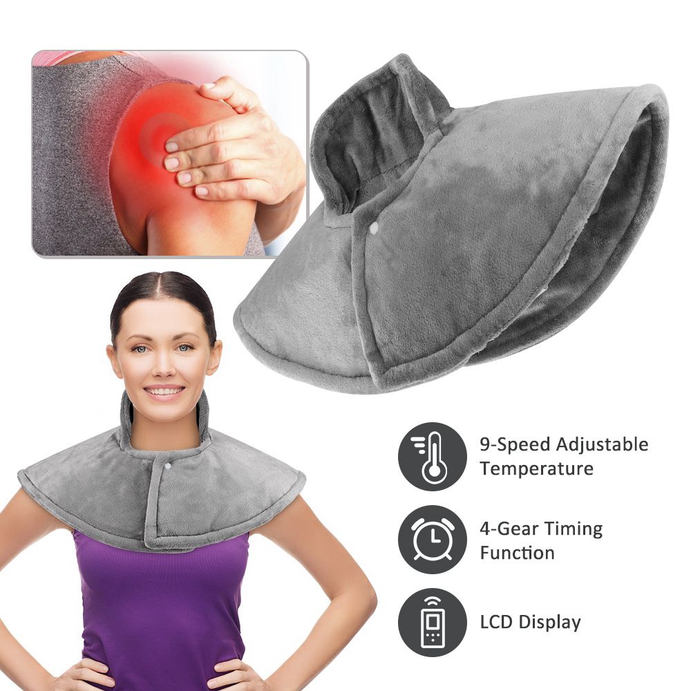 Heating Pad for Neck and Shoulder,Weighted Electric Heated Wrap for Neck and Shoulder , Auto Shut Off Hot Heated Pad, Machine Washable - Image 2