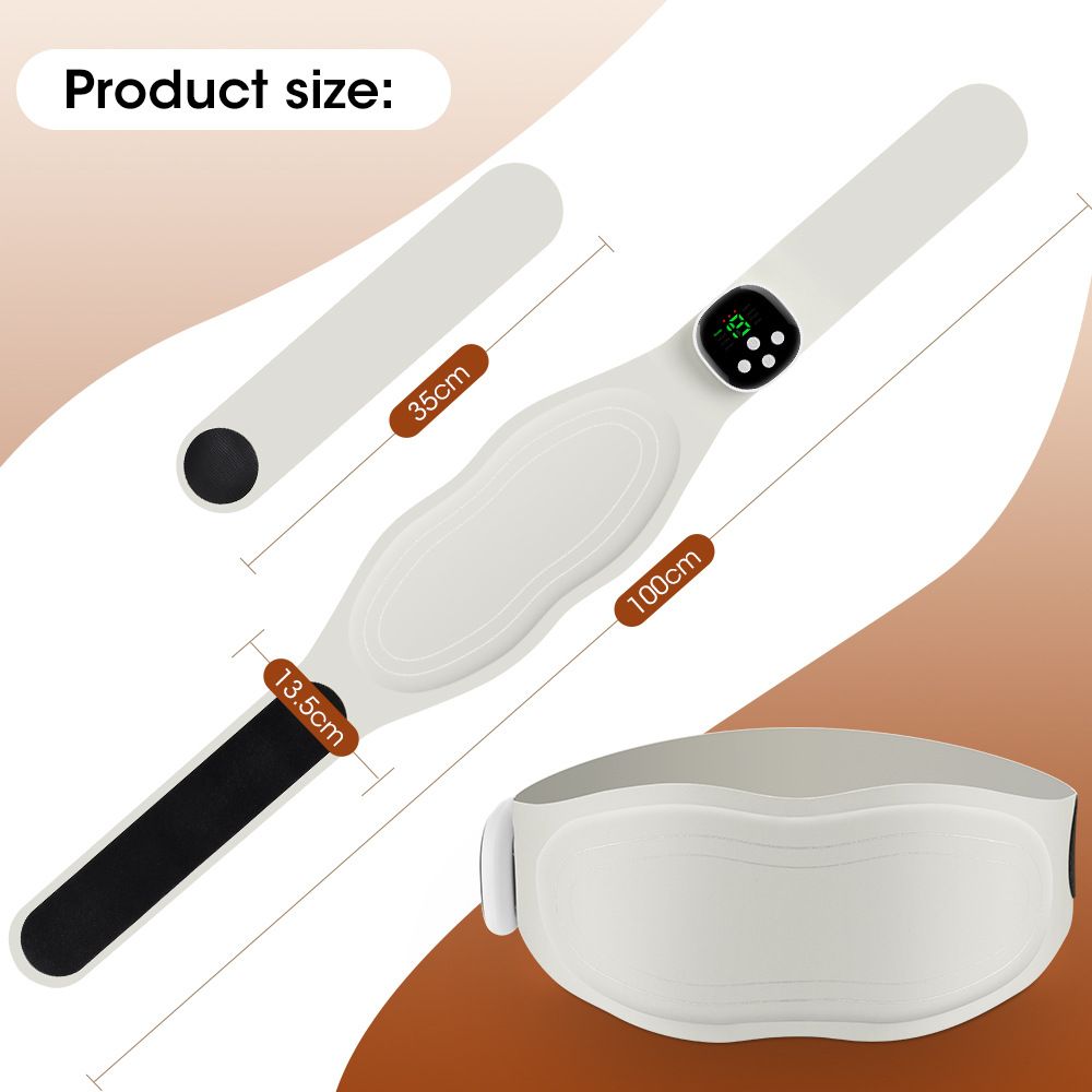 Heating Pad for Back Pain Relief: Portable Cordless Heat Pad with Massager for Period Cramps, 1200mAh Large Battery, Christmas Gift for Women Men - Image 2